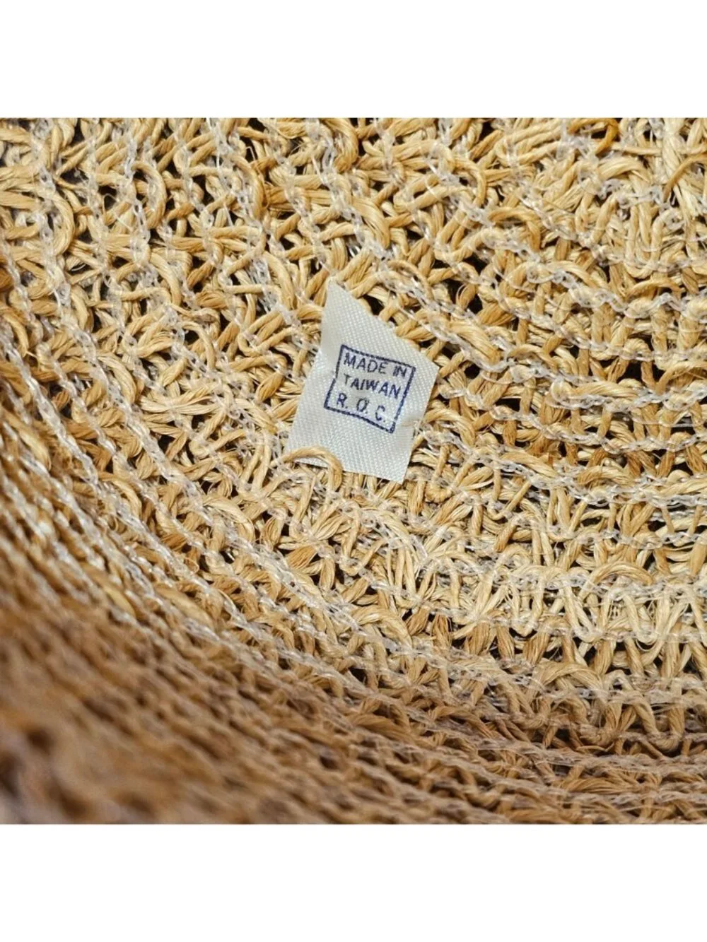 Woven Brown Straw Vintage Amish Style Hat Made In Taiwan R.O.C.